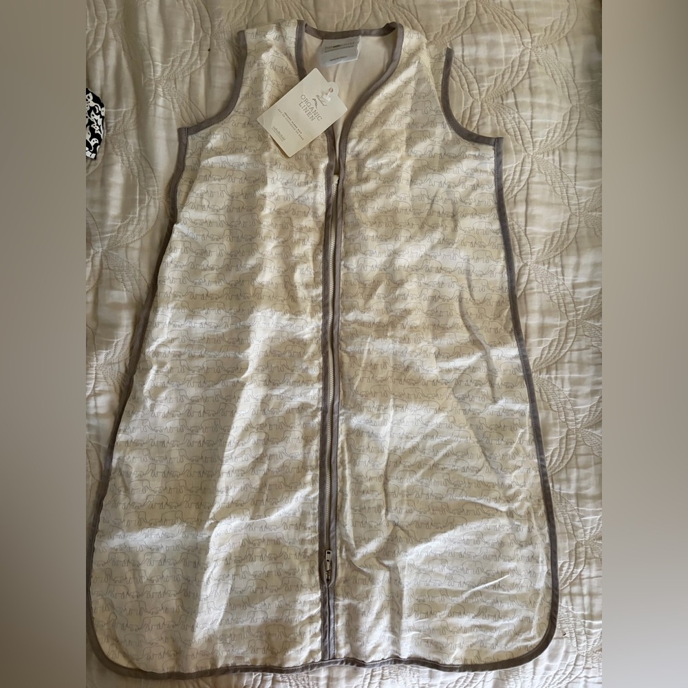 NWT RH Restoration Hardware linen sleep bag size 0-12